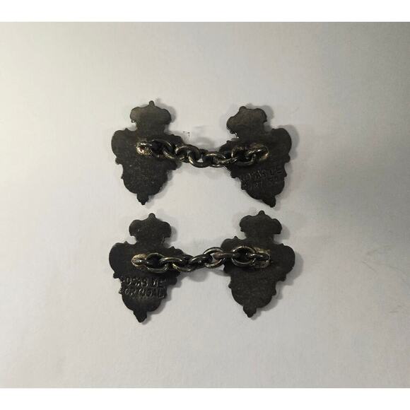 Military Monarchy Rosas De Portugal Cufflinks - Picture 3 of 6